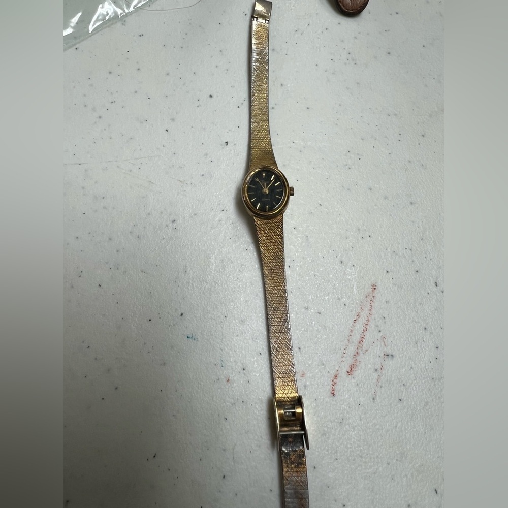 Timex ladies gold plated watch